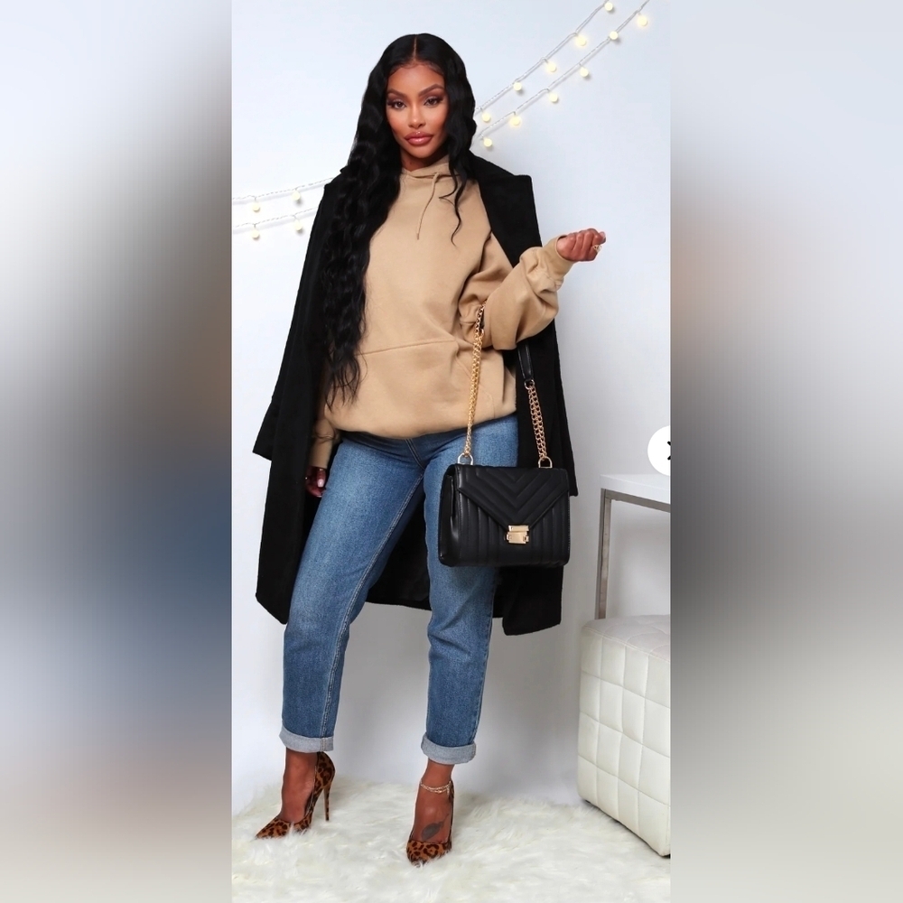 Fashion Nova Stole Your Boyfriend Hoodie & Jogger Nude 2-Piece Set - Picture 11 of 16